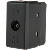 Priza tv System Gewiss GW21228, conector mama, 1M, negru