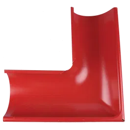 Coltar exterior jgheab, metalic, 125 mm, rosu RAL 3011