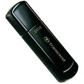 Stick USB Transcend JetFlash 350, 64GB, USB 2.0 (Negru)