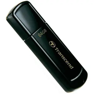 Stick USB Transcend JetFlash 350, 64GB, USB 2.0 (Negru)