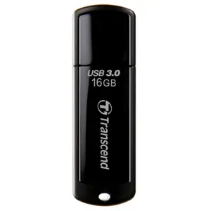 Stick USB Transcend JetFlash 700, 16GB, USB 3.0 (Negru)