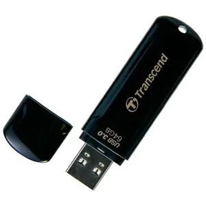 Stick USB Transcend JetFlash 700, 64GB, USB 3.0 (Negru)