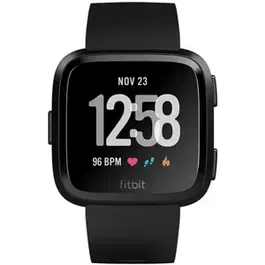 Ceas activity tracker Fitbit Versa, Bluetooth, NFC, Rezistenta la apa (Negru)