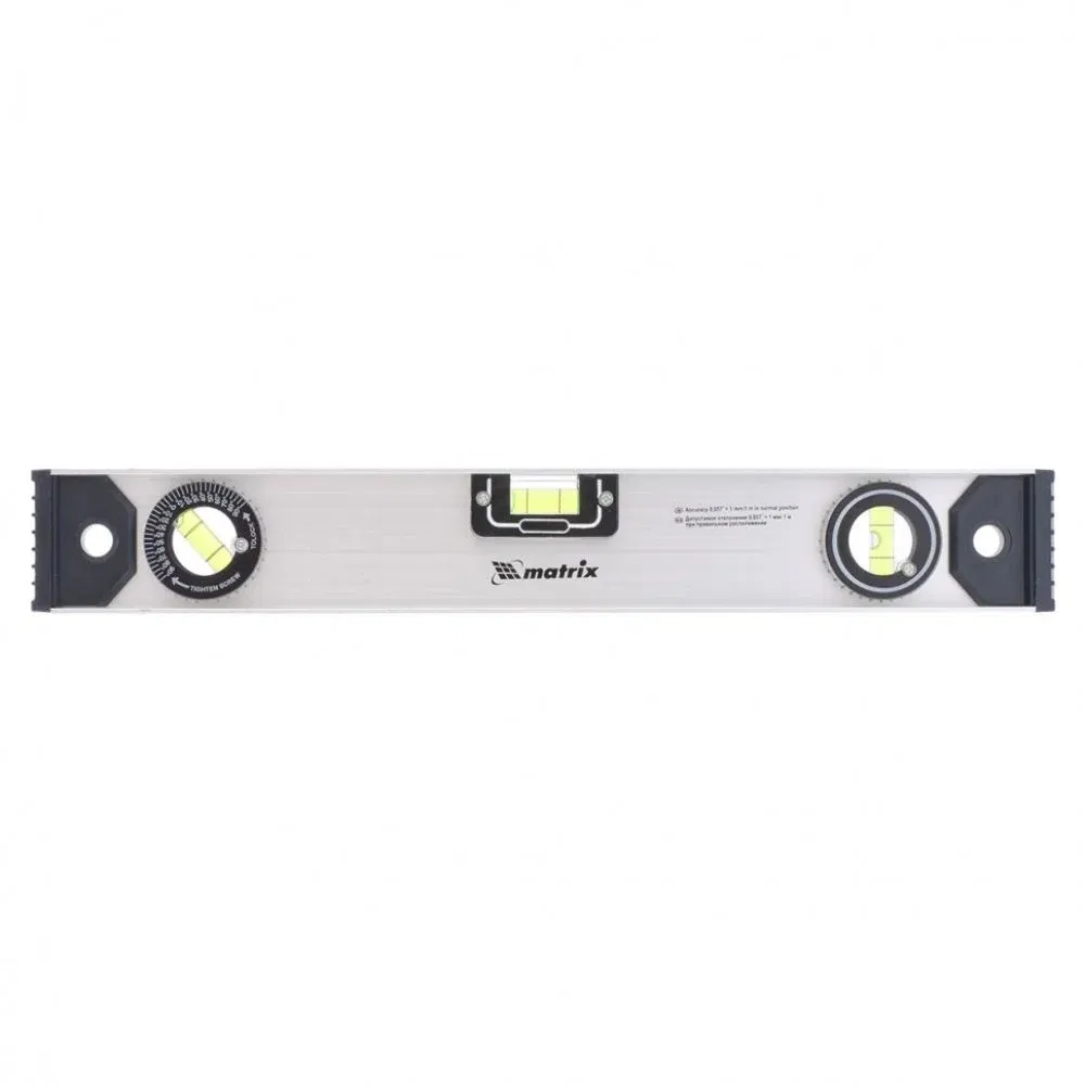 Nivela din aluminiu cu 3 celule, 1 rotativa, 400 mm