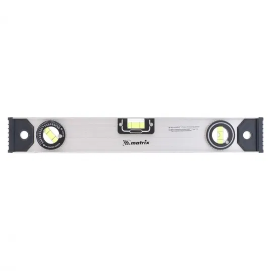 Nivela din aluminiu cu 3 celule, 1 rotativa, 400 mm