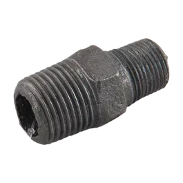 Niplu redus Melinda Impex Instal, otel zincat, negru, filet exterior-exterior, 1/2- 3/8 inch