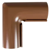 Coltar interior jgheab, metalic, 125 mm, maro RAL 8017