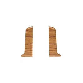 Set terminatie plinta parchet stanga/dreapta Set, stejar elegant, PVC, 52 x 22.5 mm, 4 bucati/set