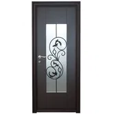 Usa metalica pentru exterior Tracia Dulcineea, deschidere dreapta, culoare RAL 8019, 880 x 2050 mm