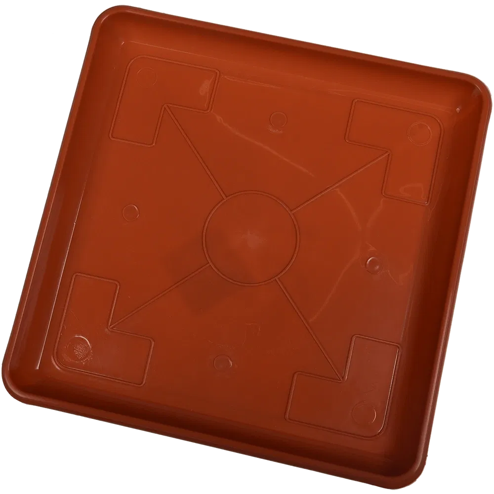 Farfurie ghiveci, Ramona, 190 x 190 mm, teracota