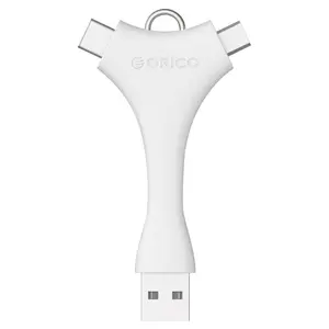 Adaptor Orico C1-WH, 1x USB 2.0 - 1x USB-C/microUSB 2.0