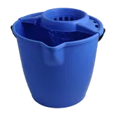 Galeata din plastic cu storcator, Plastina, albastru, 12 L