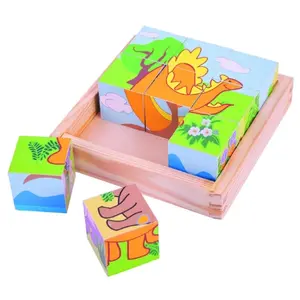 Puzzle cubic BigJigs BJ513, Dinozauri