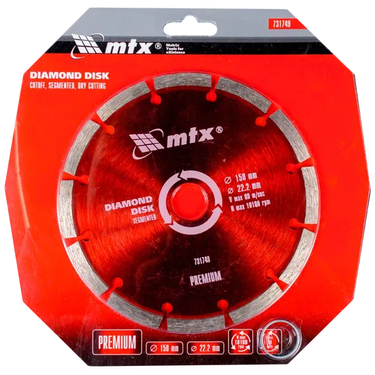 Disc diamantat debitare beton MTX Premium, 150 x 22.2 mm