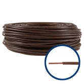 Cablu electric FY (H07V-U) 6 mmp, izolatie PVC, maro