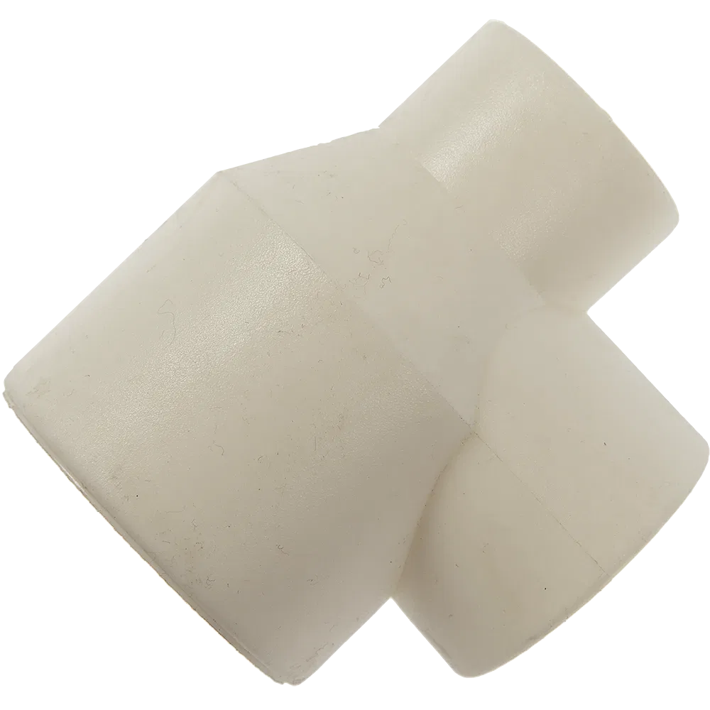 Teu redus PPR 40 mm Vesbo, 32 x 25 mm, filet interior, alb