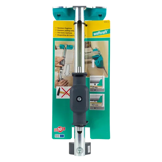 Dispozitiv de fixare parchet Wolfcraft 3 in 1, argintiu, antracit, turcoaz, 160 x 75 x 405 mm