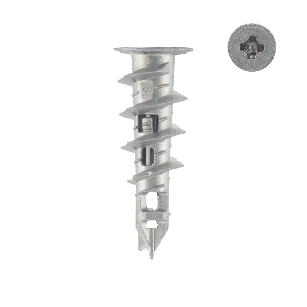 Diblu rapid Mungo, pentru gips-carton si BCA, zinc, L 39 mm, 10 buc