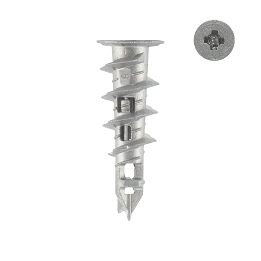 Diblu rapid Mungo, pentru gips-carton si BCA, zinc, L 39 mm, 10 buc