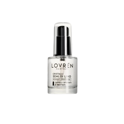 Elixir pentru par deteliorat Cristali Semi Di Lino, 30ml, Lovren