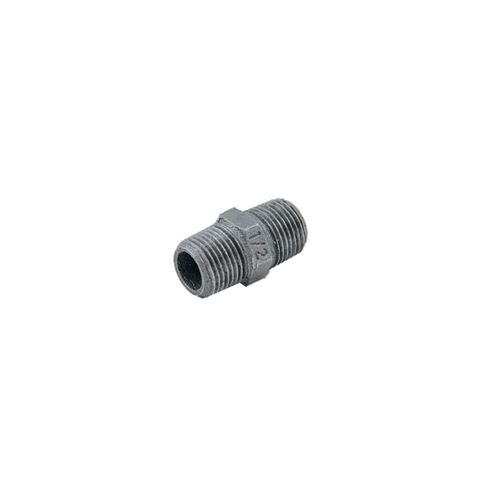Niplu, fonta, negru, 1/2 inch