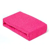 Husa saltea Jersey fucsia, cu elastic, bumbac 100%, 100 x 200 cm