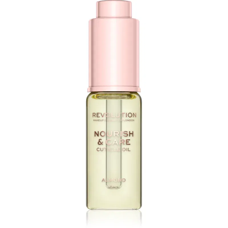 Makeup Revolution Nourish & Care tratament intensiv pentru unghii și cuticule uscate cu ulei de migdale 15 ml