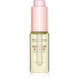 Makeup Revolution Nourish & Care tratament intensiv pentru unghii și cuticule uscate cu ulei de migdale 15 ml