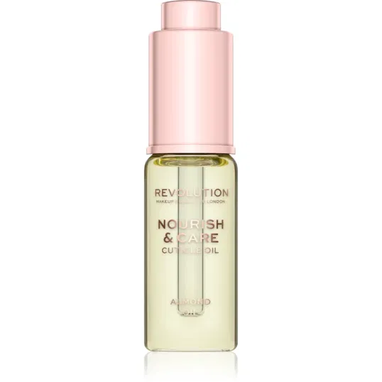 Makeup Revolution Nourish & Care tratament intensiv pentru unghii și cuticule uscate cu ulei de migdale 15 ml