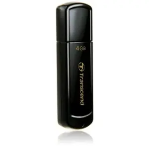 Stick USB Transcend JetFlash 350, 4GB, USB 2.0 (Negru)