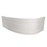 Masca frontala cada Fibrex Cristal/Athena, acril sanitar, alb, 1500 x 550 mm