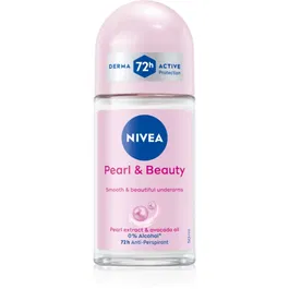 NIVEA Pearl & Beauty deodorant roll-on antiperspirant pentru femei 48h 50 ml