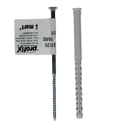 Diblu universal din nylon, surub inecat, 8 x 120 mm
