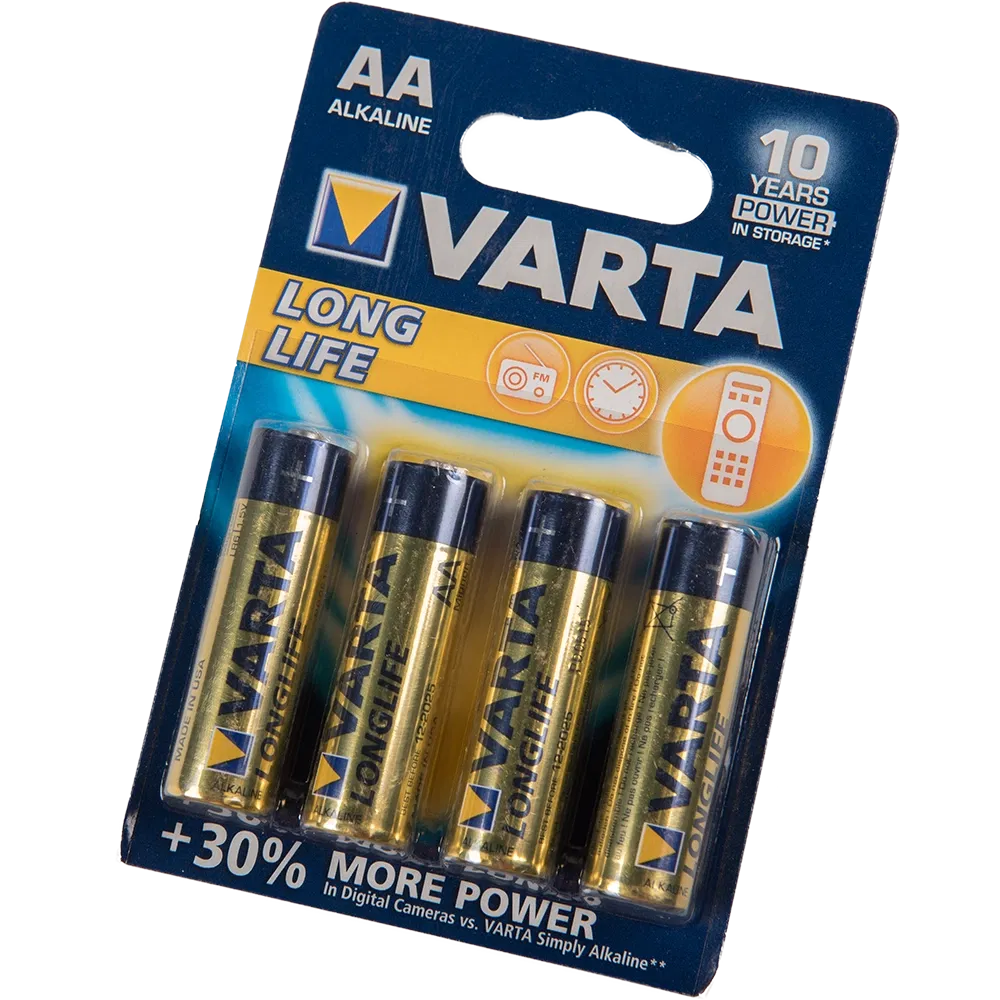 Set baterii alcaline AA Longlife, 1.5 V