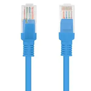 Cablu UTP Lanberg PCU6-10CC-1500-B, Patchcord, CAT.6, 15 m (Albastru)