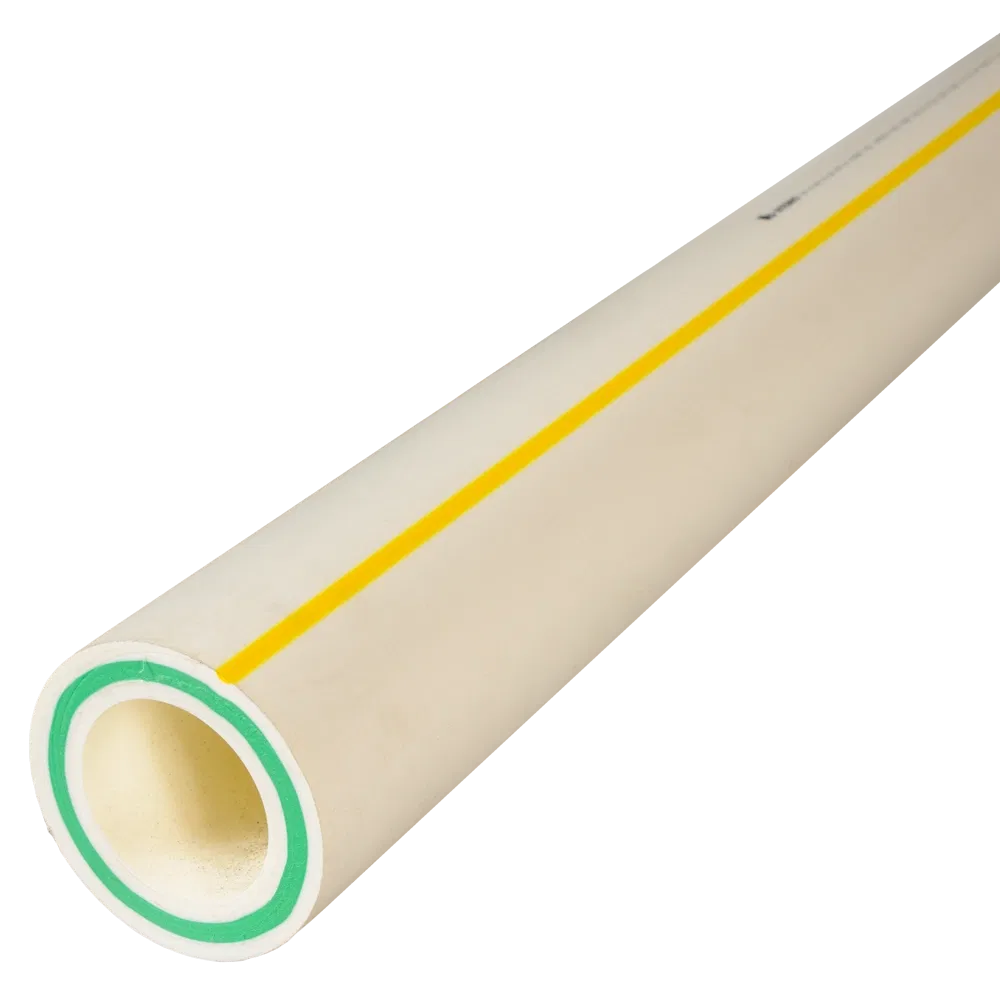 Teava PPR 90 mm Vesbo, insertie fibra sticla, 20 bar, alb, 12.3 mm, 4 m