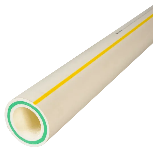 Teava PPR 90 mm Vesbo, insertie fibra sticla, 20 bar, alb, 12.3 mm, 4 m