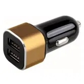 Incarcator Auto Clip Sonic TEA181D, 2 porturi USB (Auriu)