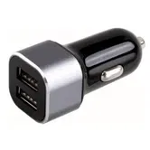 Incarcator Auto Clip Sonic TEA181D, 2 porturi USB (Argintiu)