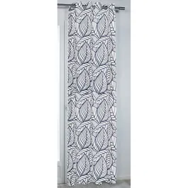 Draperie Pierre Rocle Teck bleu 140, 100% poliester, gri/albastru, l 140 cm, H 260 cm