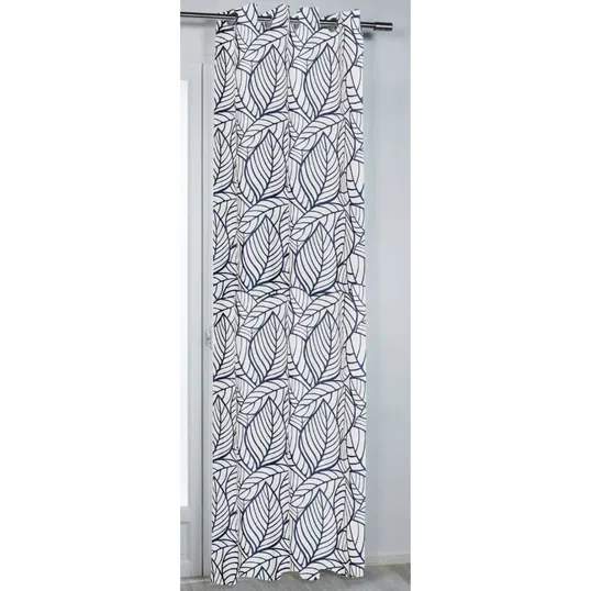 Draperie Pierre Rocle Teck bleu 140, 100% poliester, gri/albastru, l 140 cm, H 260 cm