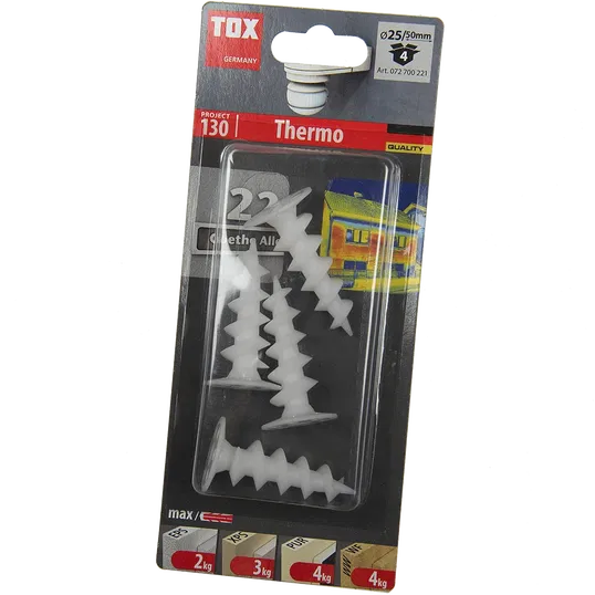 Diblu autoforant Thermo A-ISOL, pentru placi izolatoare, Ø 19 mm, L 50 mm, 4 buc