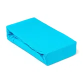 Husa saltea Jersey turcoaz, cu elastic, bumbac 100%, 180 x 200 cm