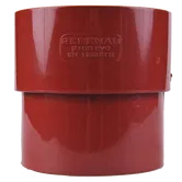 Mufa burlan, PVC, Regenau, rosu RAL 3011, diam. 100 mm