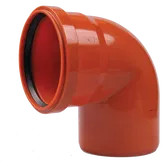 Cot PVC canalizare exterioara Valplast, diametru 125 mm, 87 grade