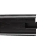 Plinta parchet PVC, lemn wenghe, canal cablu, 2500 x 55 x 22 mm