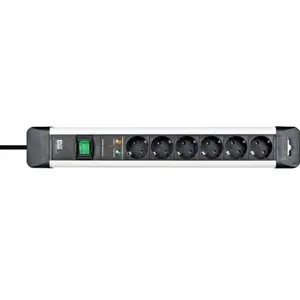 Prelungitor Bachmann Multipriza Conect-Us 330.104-2, 6 Prize, 5 m (Negru)