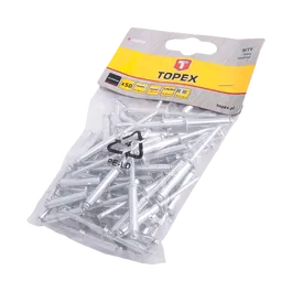 Nituri, aluminiu, Topex 43E507, 4.8 x 23 mm, 50 bucati