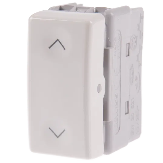 Buton cu revenire System, Gewiss GW20521, 1M, alb