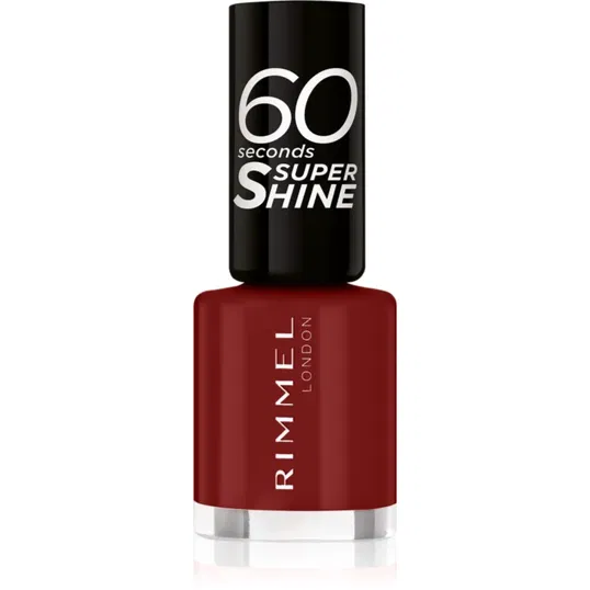 Rimmel 60 Seconds Super Shine lac de unghii culoare 320 Rapid Ruby 8 ml